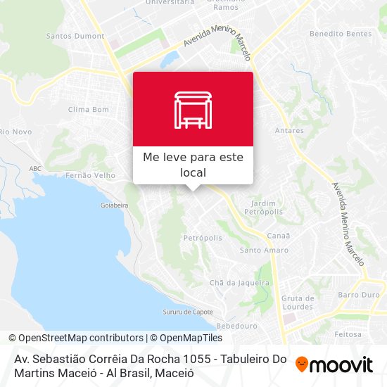 Av. Sebastião Corrêia Da Rocha 1055 - Tabuleiro Do Martins Maceió - Al Brasil mapa