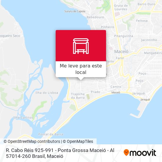 R. Cabo Réis 925-991 - Ponta Grossa Maceió - Al 57014-260 Brasil mapa