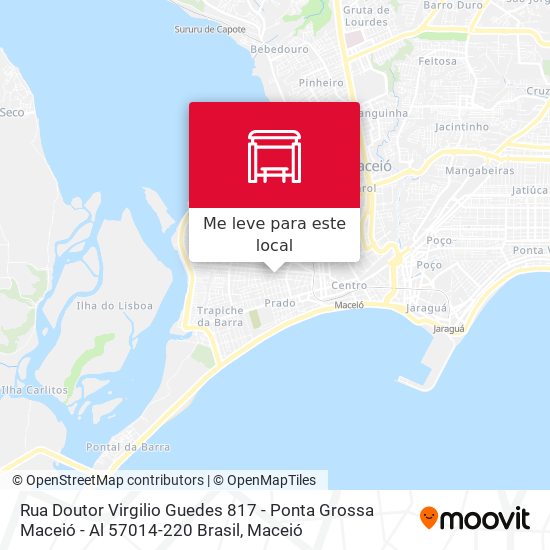 Rua Doutor Virgilio Guedes 817 - Ponta Grossa Maceió - Al 57014-220 Brasil mapa