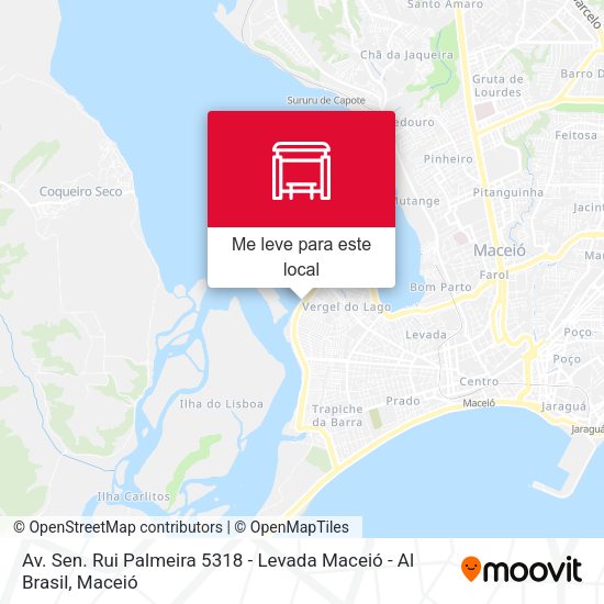 Av. Sen. Rui Palmeira 5318 - Levada Maceió - Al Brasil mapa