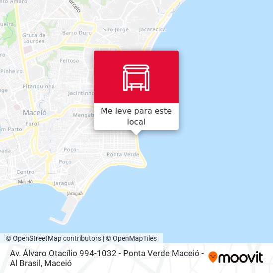 Av. Álvaro Otacílio 994-1032 - Ponta Verde Maceió - Al Brasil mapa