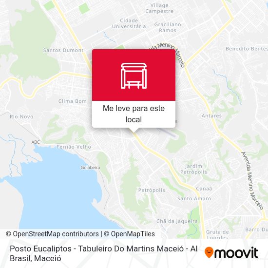 Posto Eucaliptos - Tabuleiro Do Martins Maceió - Al Brasil mapa