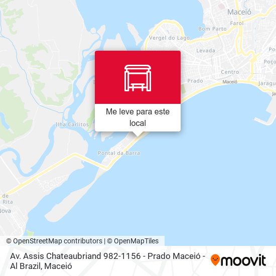 Av. Assis Chateaubriand 982-1156 - Prado Maceió - Al Brazil mapa