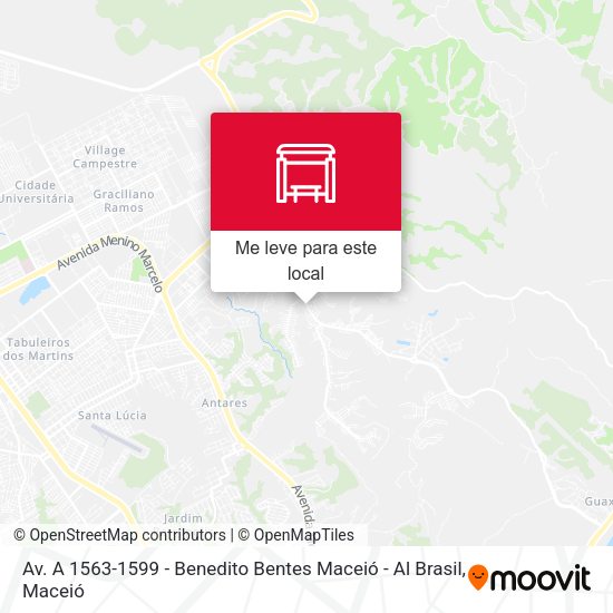 Av. A 1563-1599 - Benedito Bentes Maceió - Al Brasil mapa
