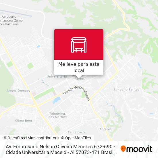 Av. Empresário Nelson Oliveira Menezes 672-690 - Cidade Universitária Maceió - Al 57073-471 Brasil mapa