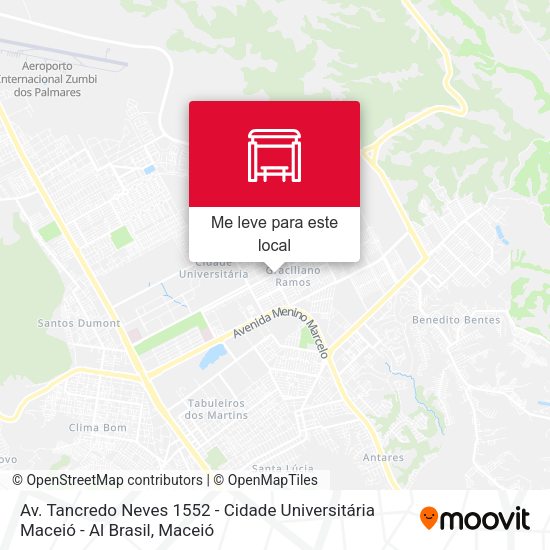 Av. Tancredo Neves 1552 - Cidade Universitária Maceió - Al Brasil mapa