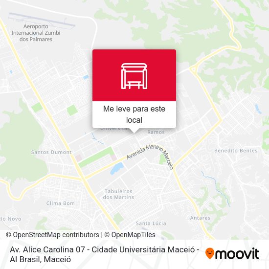 Av. Alice Carolina 07 - Cidade Universitária Maceió - Al Brasil mapa
