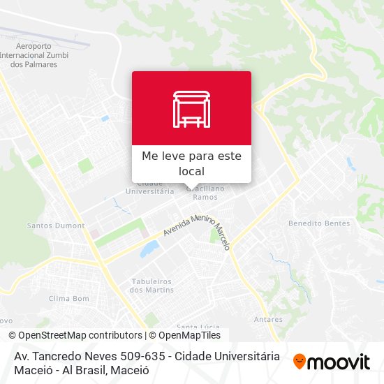 Av. Tancredo Neves 509-635 - Cidade Universitária Maceió - Al Brasil mapa