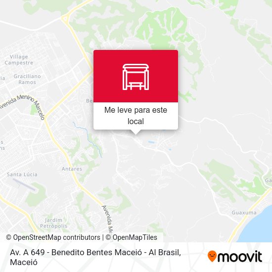 Av. A 649 - Benedito Bentes Maceió - Al Brasil mapa