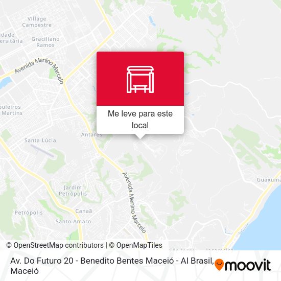 Av. Do Futuro 20 - Benedito Bentes Maceió - Al Brasil mapa
