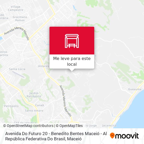 Avenida Do Futuro 20 - Benedito Bentes Maceió - Al República Federativa Do Brasil mapa