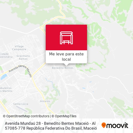 Avenida Mundaú 28 - Benedito Bentes Maceió - Al 57085-778 República Federativa Do Brasil mapa
