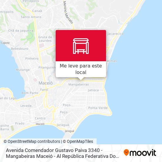 Avenida Comendador Gustavo Paiva 3340 - Mangabeiras Maceió - Al República Federativa Do Brasil mapa