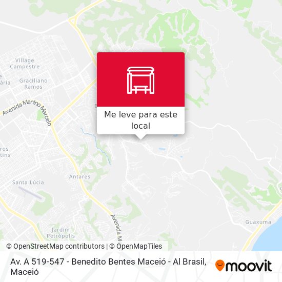 Av. A 519-547 - Benedito Bentes Maceió - Al Brasil mapa