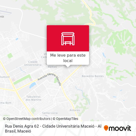 Rua Denis Agra 62 - Cidade Universitária Maceió - Al Brasil mapa