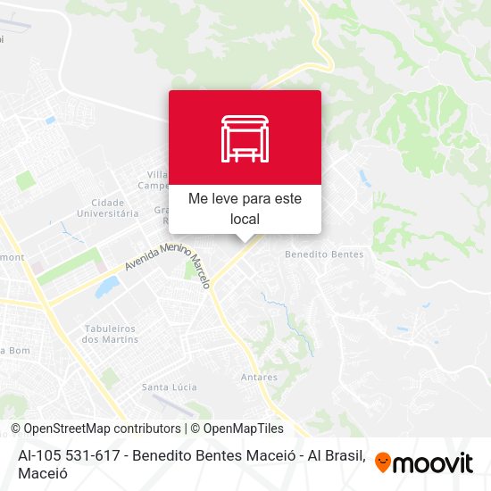Al-105 531-617 - Benedito Bentes Maceió - Al Brasil mapa