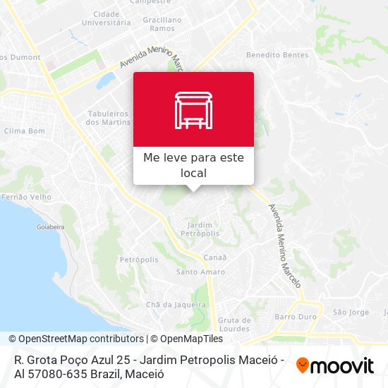 R. Grota Poço Azul 25 - Jardim Petropolis Maceió - Al 57080-635 Brazil mapa