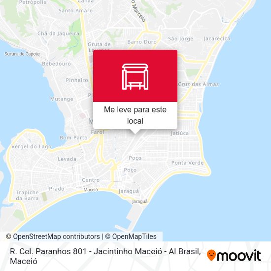 R. Cel. Paranhos 801 - Jacintinho Maceió - Al Brasil mapa