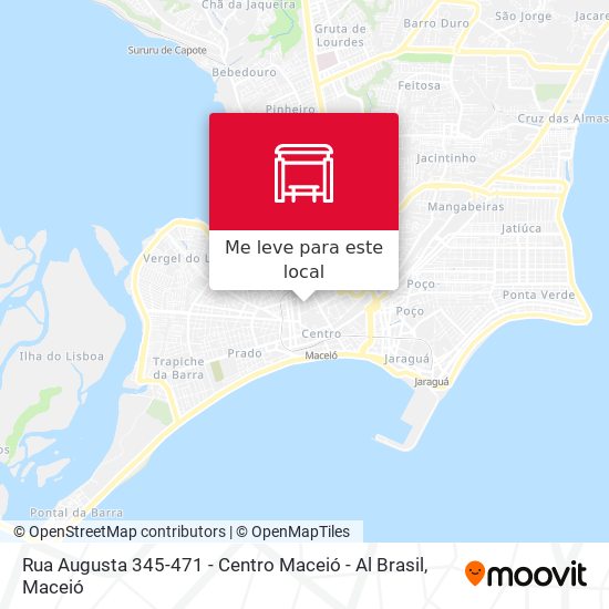 Rua Augusta 345-471 - Centro Maceió - Al Brasil mapa