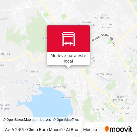 Av. A 2-56 - Clima Bom Maceió - Al Brasil mapa