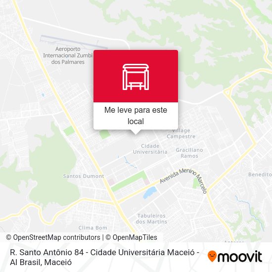 R. Santo Antônio 84 - Cidade Universitária Maceió - Al Brasil mapa