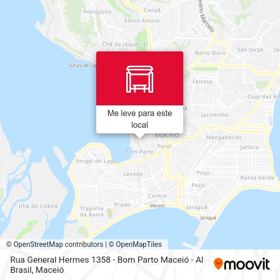 Rua General Hermes 1358 - Bom Parto Maceió - Al Brasil mapa