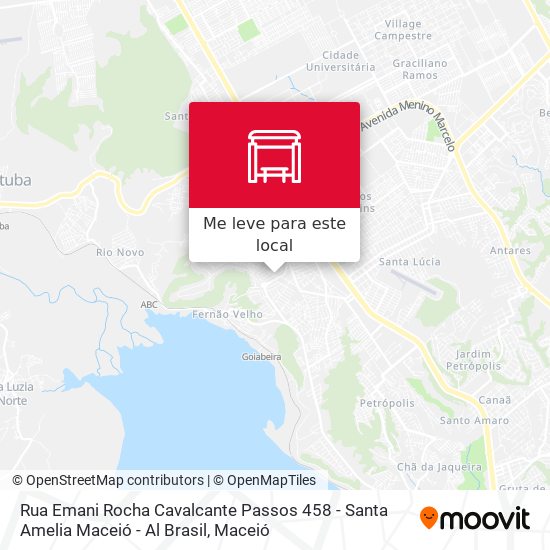 Rua Emani Rocha Cavalcante Passos 458 - Santa Amelia Maceió - Al Brasil mapa