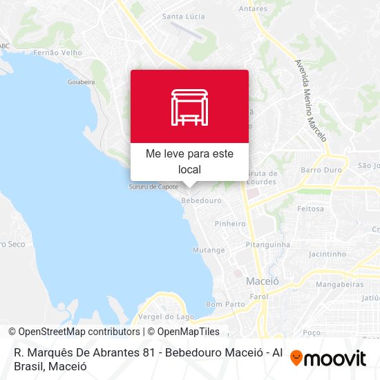 R. Marquês De Abrantes 81 - Bebedouro Maceió - Al Brasil mapa
