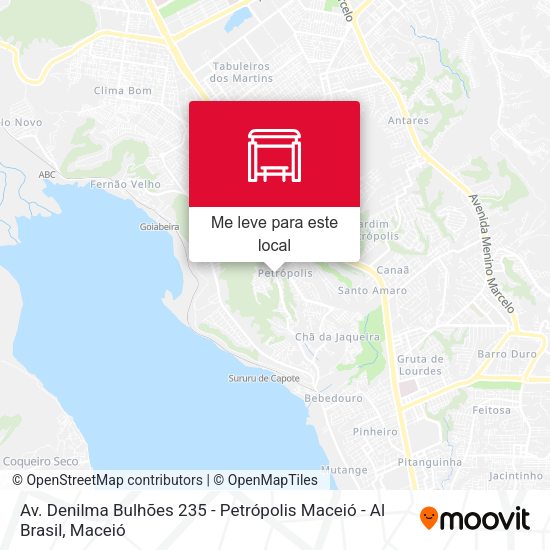 Av. Denilma Bulhões 235 - Petrópolis Maceió - Al Brasil mapa