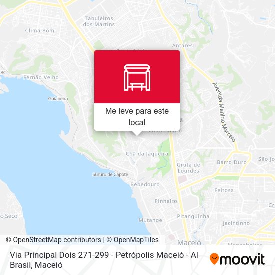 Via Principal Dois 271-299 - Petrópolis Maceió - Al Brasil mapa