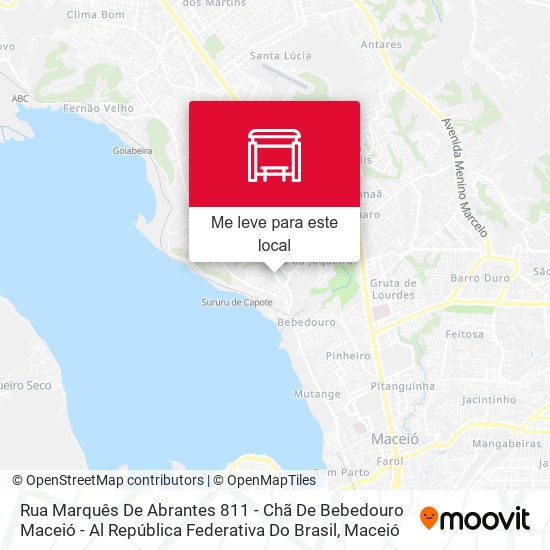 Rua Marquês De Abrantes 811 - Chã De Bebedouro Maceió - Al República Federativa Do Brasil mapa