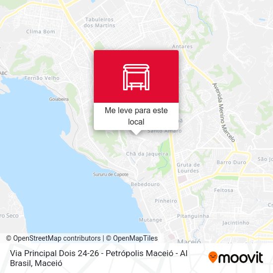 Via Principal Dois 24-26 - Petrópolis Maceió - Al Brasil mapa