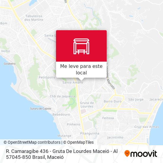 R. Camaragibe 436 - Gruta De Lourdes Maceió - Al 57045-850 Brasil mapa