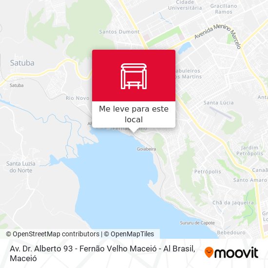 Av. Dr. Alberto 93 - Fernão Velho Maceió - Al Brasil mapa