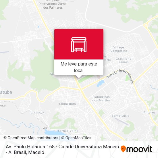 Av. Paulo Holanda 168 - Cidade Universitária Maceió - Al Brasil mapa