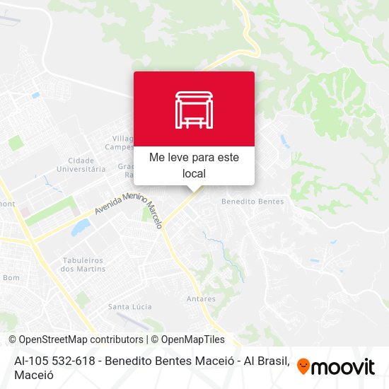 Al-105 532-618 - Benedito Bentes Maceió - Al Brasil mapa