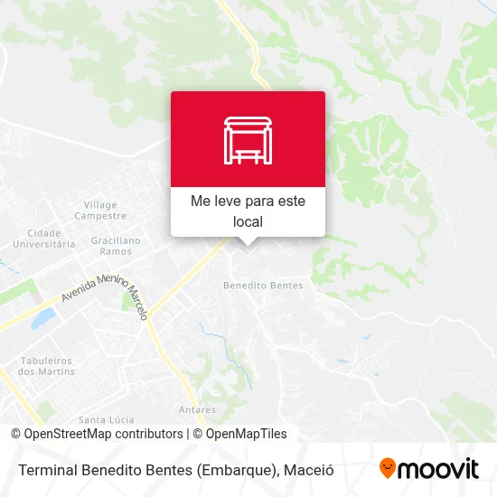 Terminal Benedito Bentes (Embarque) mapa