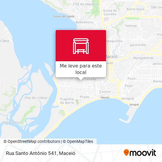 Rua Santo Antônio 541 mapa