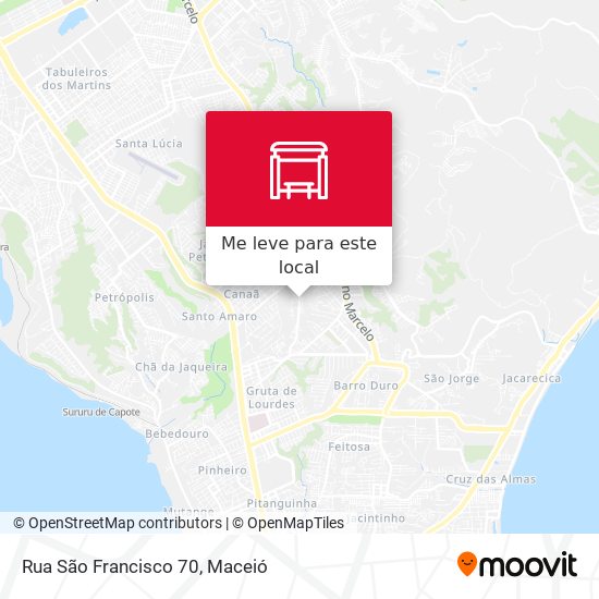 Rua São Francisco 70 mapa