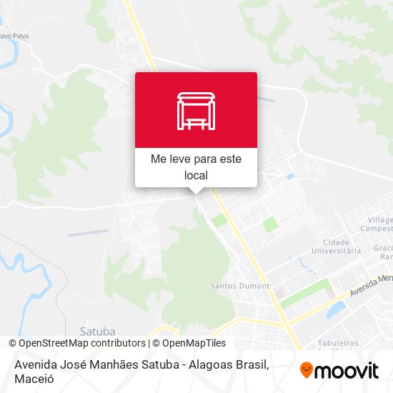 Avenida José Manhães Satuba - Alagoas Brasil mapa
