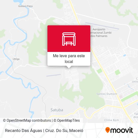 Recanto Das Águas | Cruz. Do Su mapa