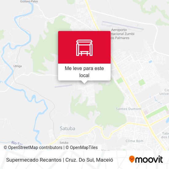 Supermecado Recantos | Cruz. Do Sul mapa