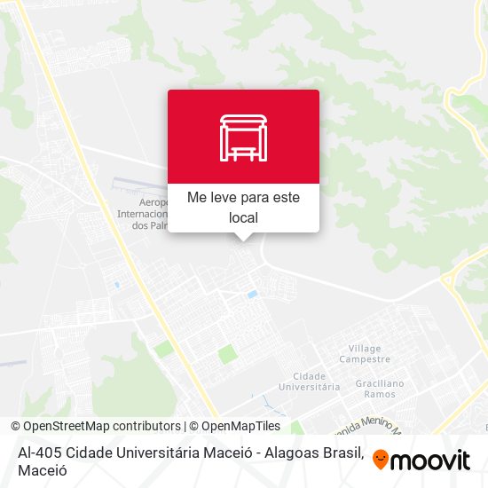 Al-405 Cidade Universitária Maceió - Alagoas Brasil mapa