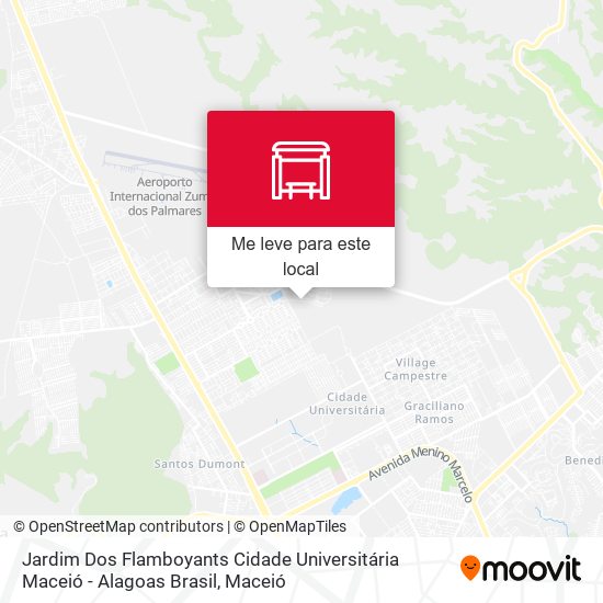 Jardim Dos Flamboyants Cidade Universitária Maceió - Alagoas Brasil mapa
