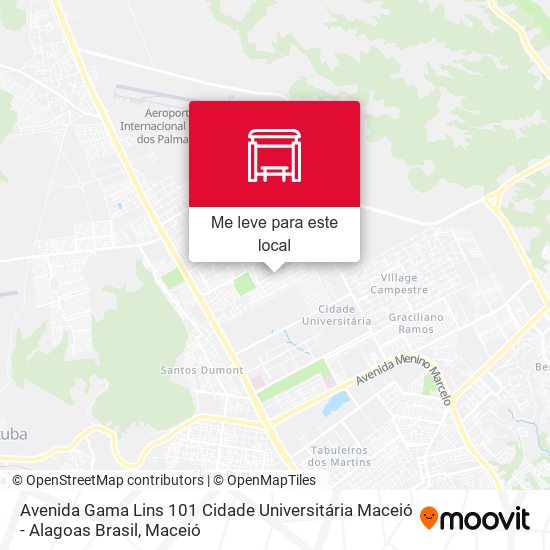 Avenida Gama Lins 101 Cidade Universitária Maceió - Alagoas Brasil mapa