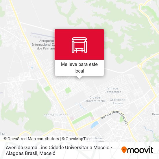 Avenida Gama Lins Cidade Universitária Maceió - Alagoas Brasil mapa