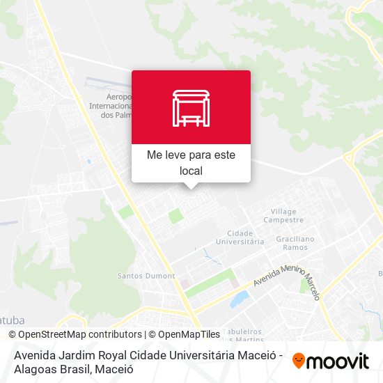 Avenida Jardim Royal Cidade Universitária Maceió - Alagoas Brasil mapa