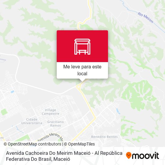 Avenida Cachoeira Do Meirim Maceió - Al República Federativa Do Brasil mapa