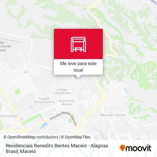 Residenciais Benedito Bentes Maceió - Alagoas Brasil mapa