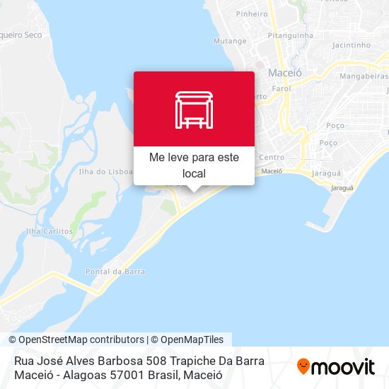 Rua José Alves Barbosa 508 Trapiche Da Barra Maceió - Alagoas 57001 Brasil mapa